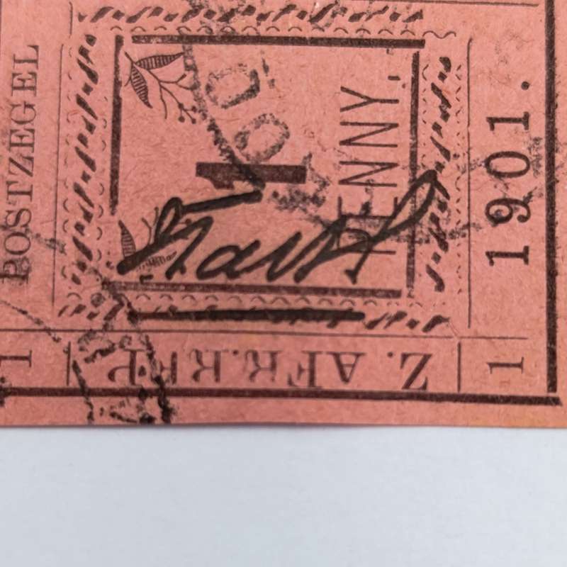 1901 ZAR Pietersburg type 3 imperforated 1 Penny stamp used at Nylstroom - SACC 6