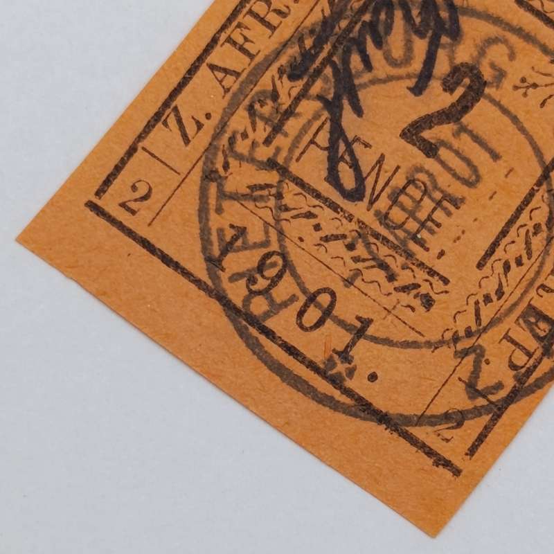 Full set of 1901 ZAR Pietersburg type 1-3 imperforate 2 Pence stamps - 1 used, 2 mint - SACC 7-9