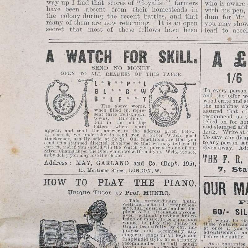 Boer War Illustrated War Special newspaper dated 18 April 1900 No. 22 Vol. 1