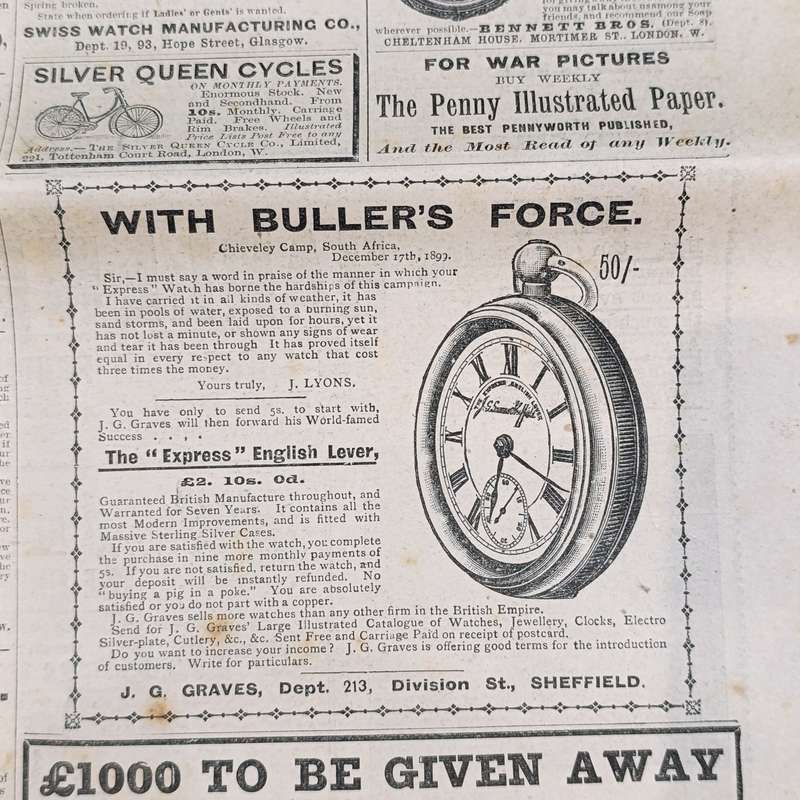 Boer War Illustrated War Special newspaper dated 18 April 1900 No. 22 Vol. 1