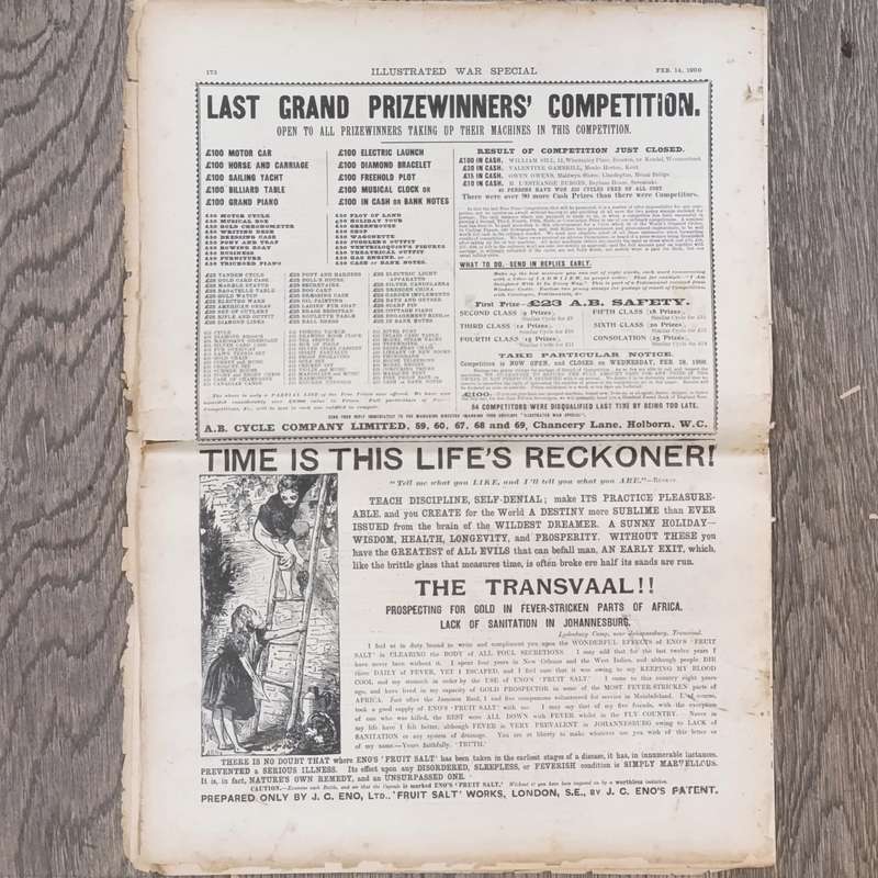 Boer War Illustrated War Special newspaper dated 14 February 1900 No.13  Vol.1