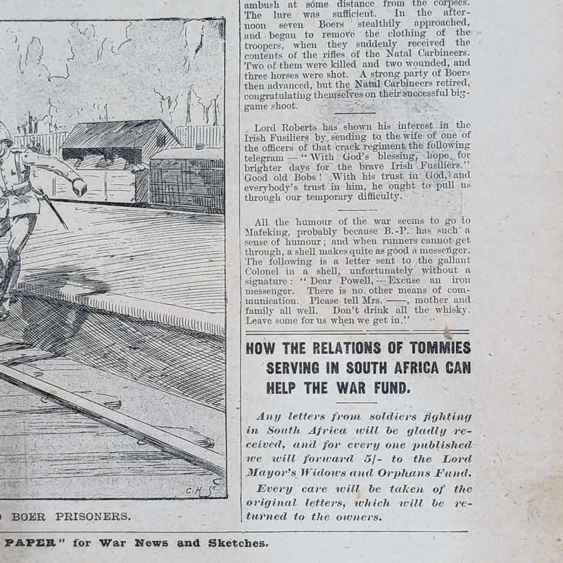 Boer War Illustrated War Special newspaper dated 3 January 1900 No.7 Vol.1