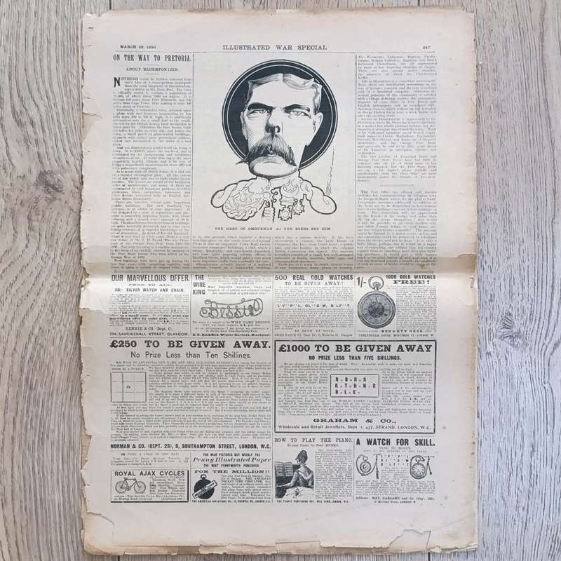 Boer War Illustrated War Special newspaper dated 28 March 1900 No.19 Vol. 1
