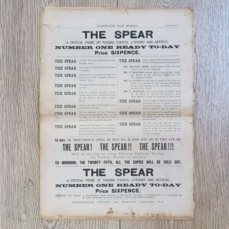 Boer War Illustrated War Special newspaper dated 24 January 1900 No. 10 Vol. 1