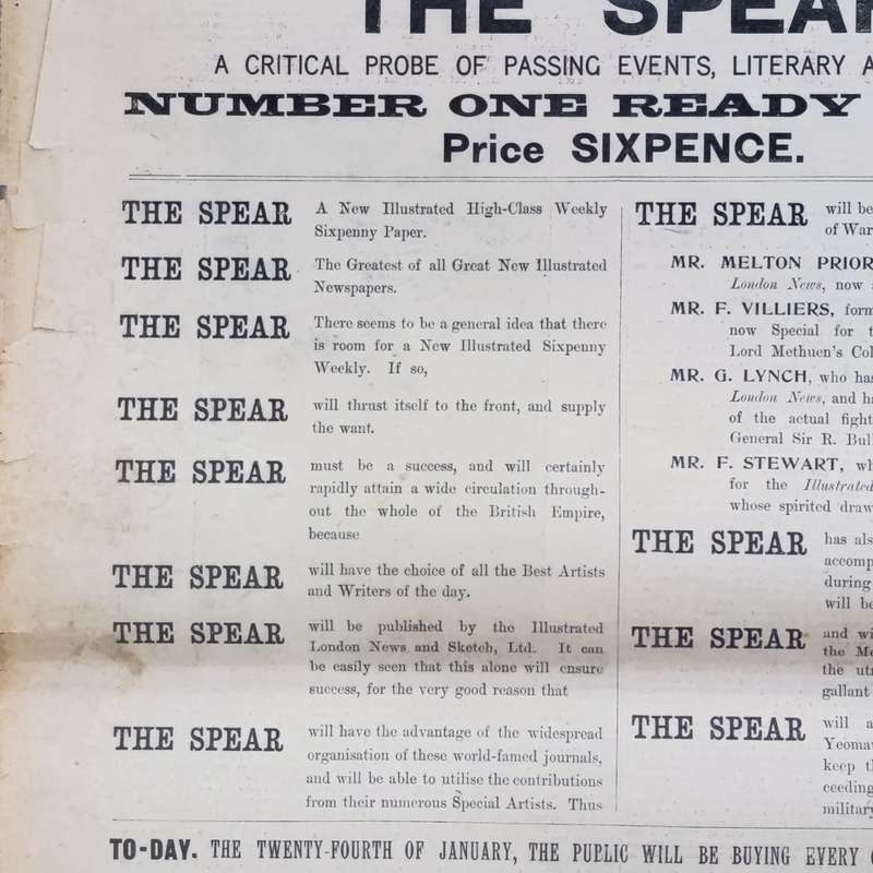 Boer War Illustrated War Special newspaper dated 24 January 1900 No. 10 Vol. 1