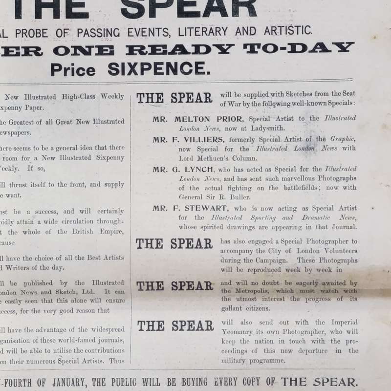 Boer War Illustrated War Special newspaper dated 24 January 1900 No. 10 Vol. 1
