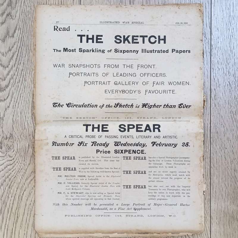 Boer War Illustrated War Special newspaper dated 28 February 1900 No. 15 Vol. 1
