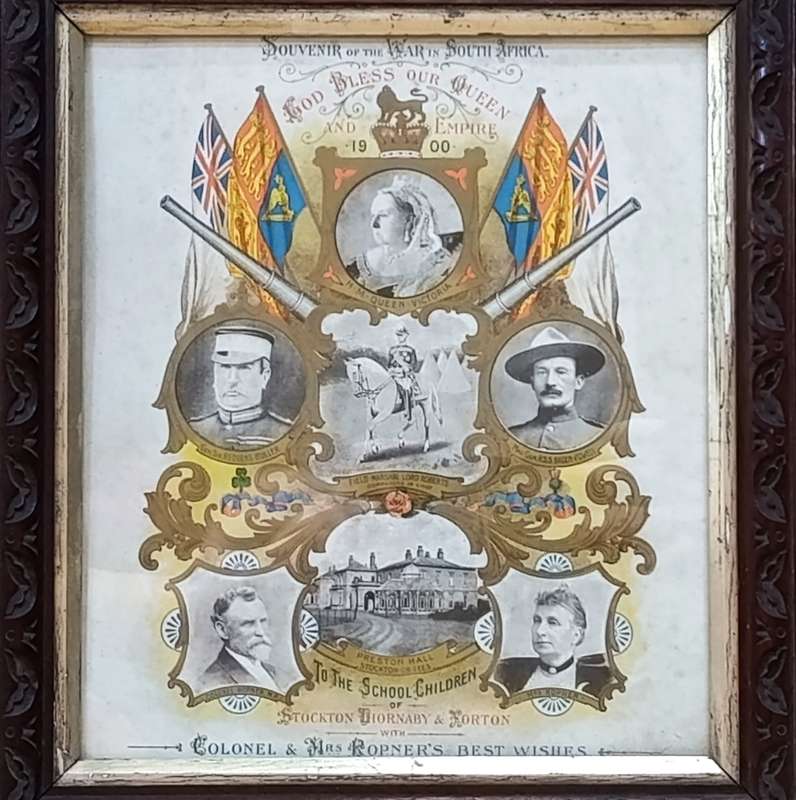 Boer War 1900 Souvenir of the War in South Africa - To the school children of Stockton Thornaby