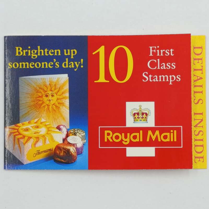 Vintage Royal Mail 10 First Class stamps booklet