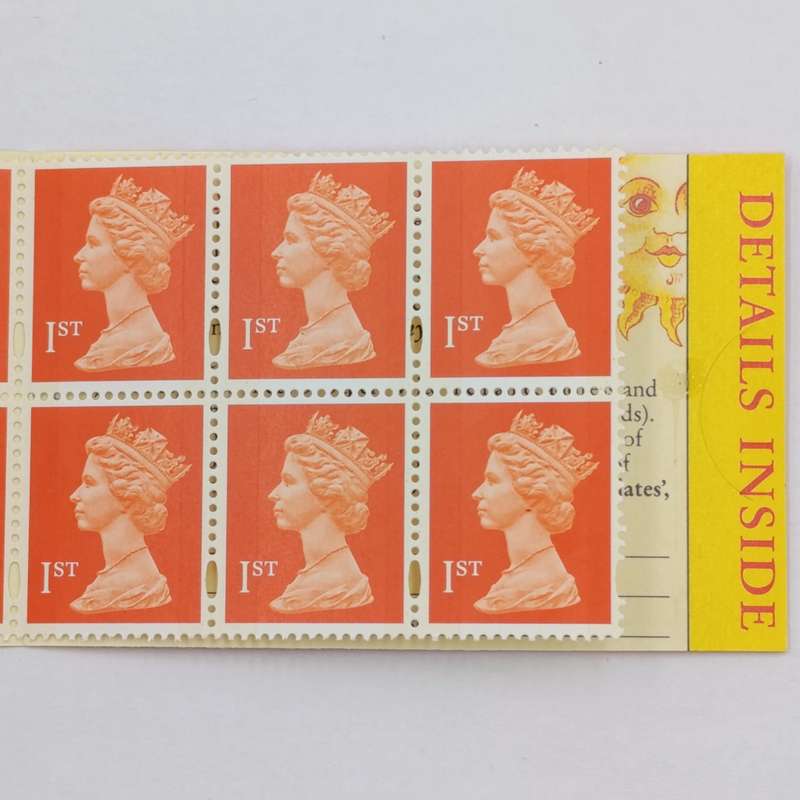 Vintage Royal Mail 10 First Class stamps booklet