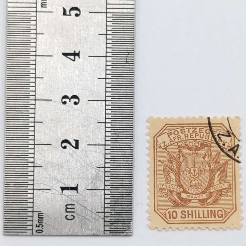 ZAR 1896 mint 10 Shilling stamp - SACC 218