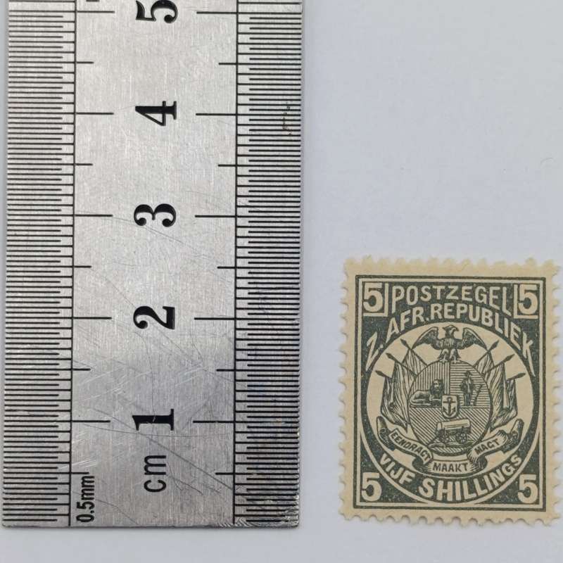 ZAR mint 5 Shilling stamp SACC 188