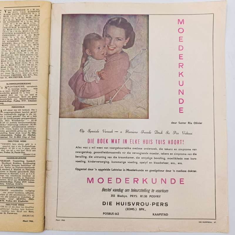 Vintage Huisvrou magazine - March 1966 issue