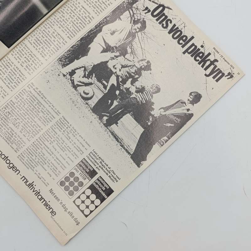 Vintage Pronk magazine - 22 August 1975 issue