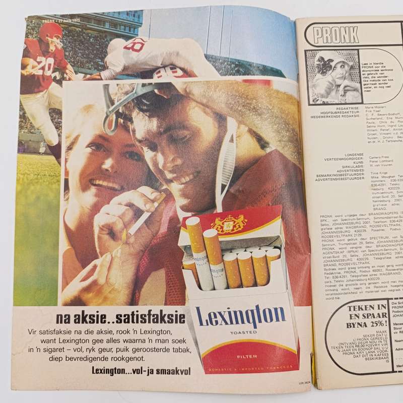 Vintage Pronk magazine - 27 June  1975 issue