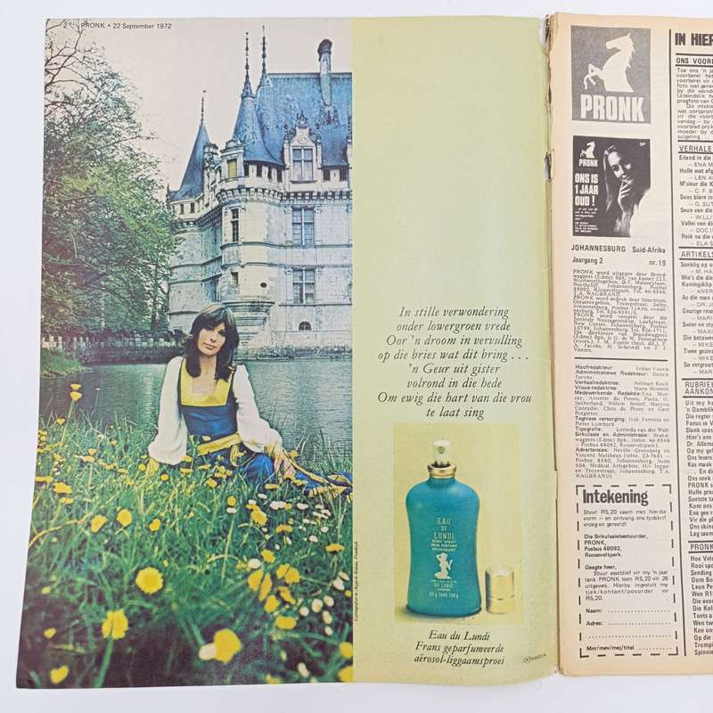 Vintage Pronk magazine - 22 September 1972 issue