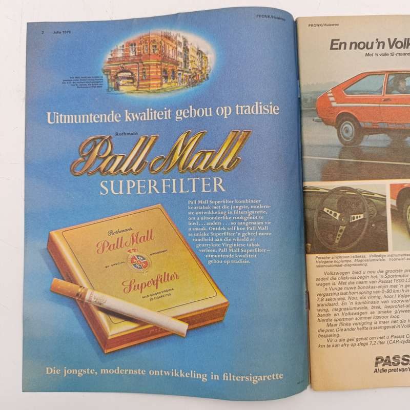 Vintage Pronk en die Huisvrou magazine - July 1976 issue