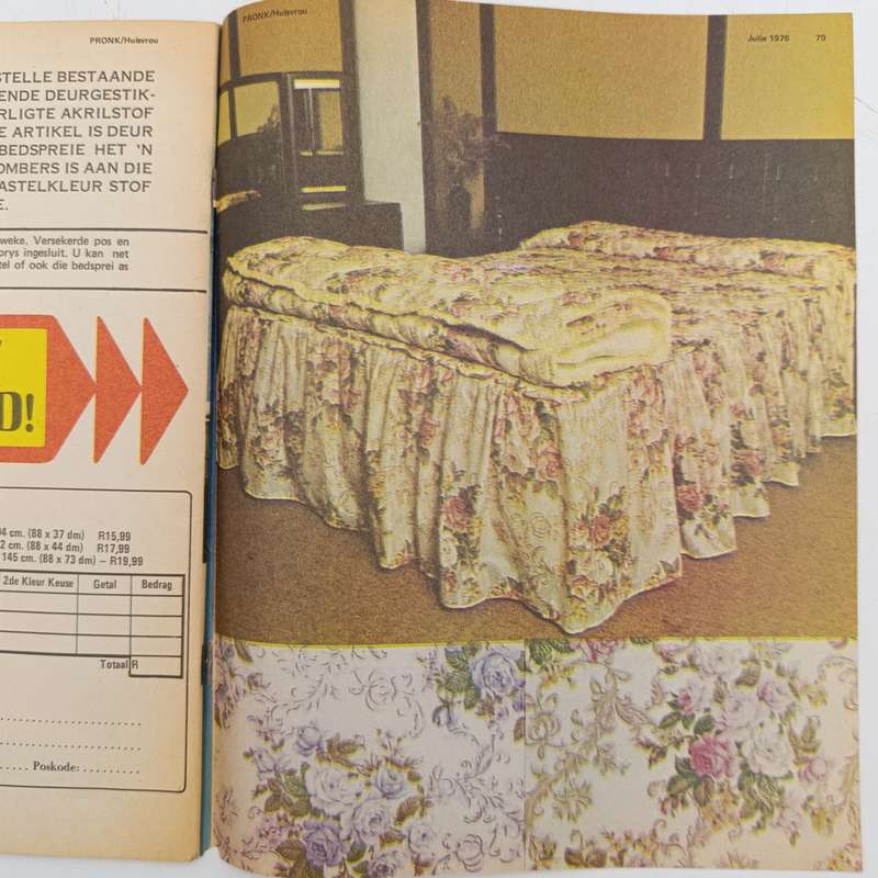 Vintage Pronk en die Huisvrou magazine - July 1976 issue