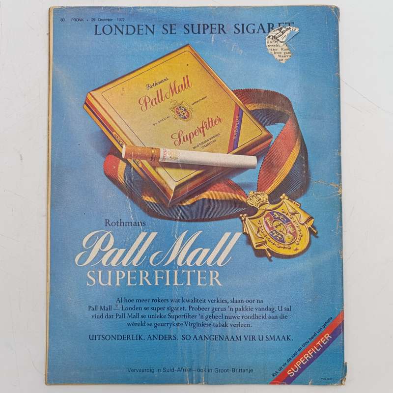 Vintage Pronk magazine - 29 December 1972 issue