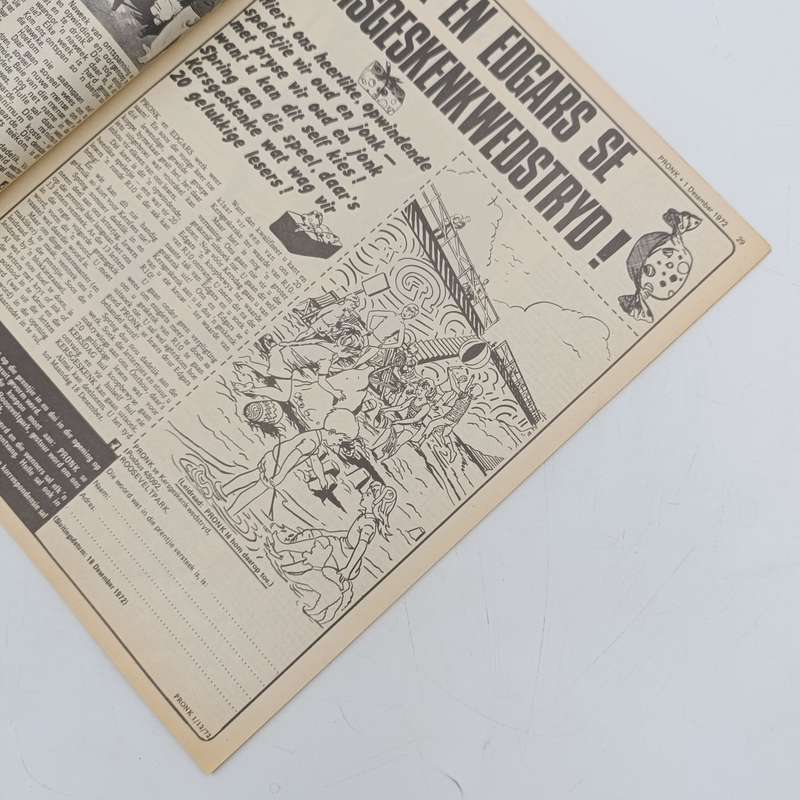 Vintage Pronk magazine - 1 December 1972 issue