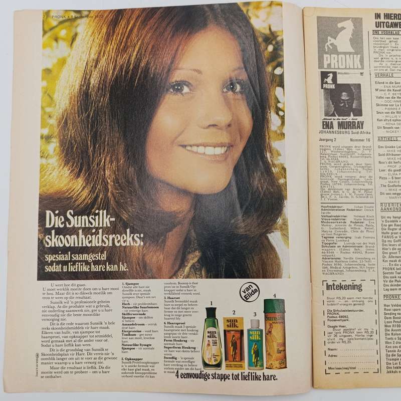 Vintage Pronk magazine - 8 September 1972 issue