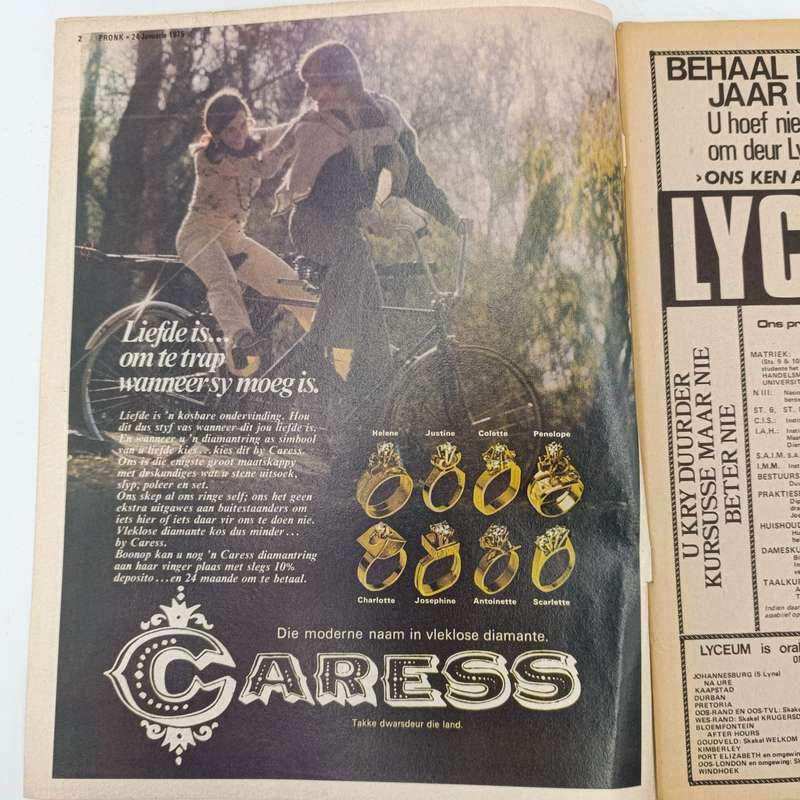 Vintage Pronk magazine - 24 January 1975 issue