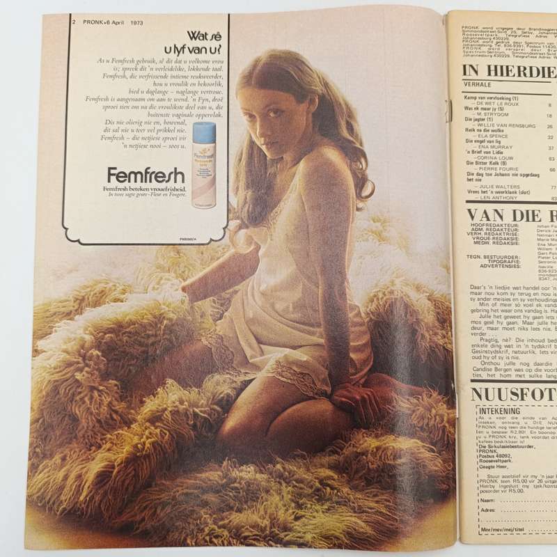 Vintage Pronk magazine - 6 April 1973 issue