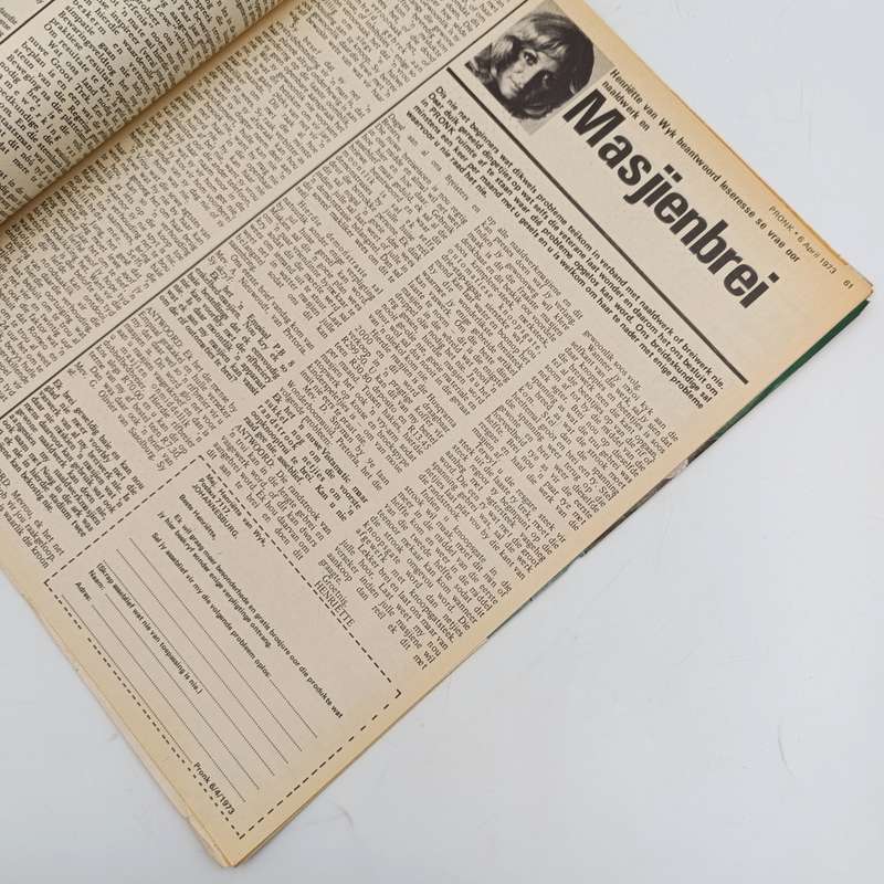 Vintage Pronk magazine - 6 April 1973 issue