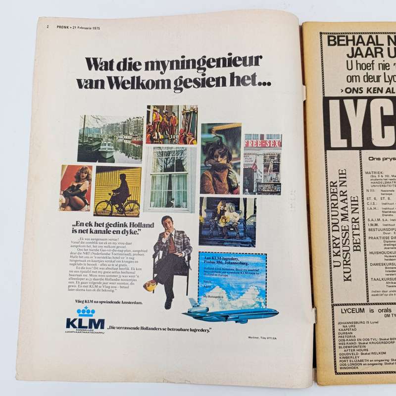Vintage Pronk magazine - 21 February 1975 issue