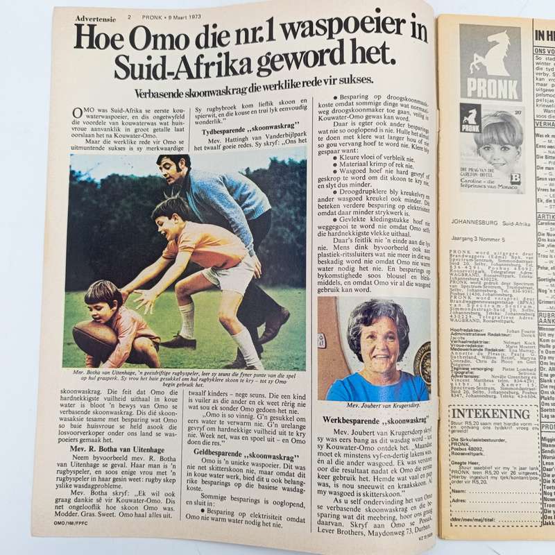 Vintage Pronk magazine - 9 March 1973 issue