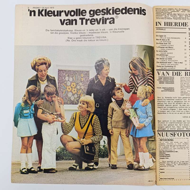 Vintage Pronk magazine - 20 April 1973 issue