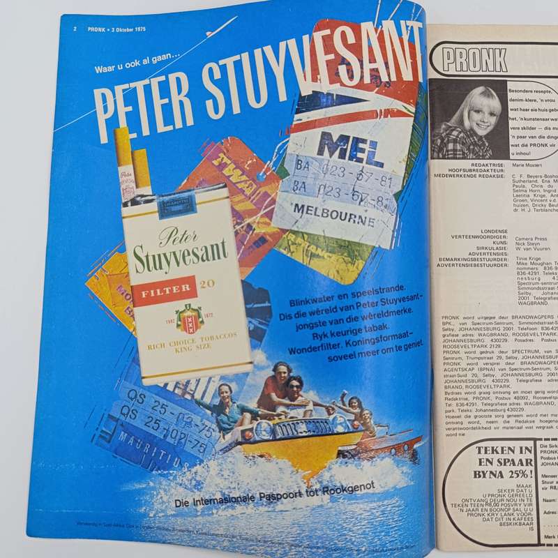 Vintage Pronk magazine - October 1975 issue