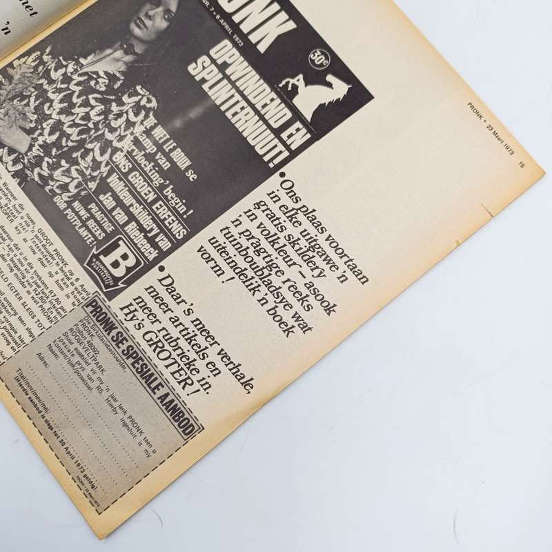 Vintage Pronk magazine - 23 March 1973 issue