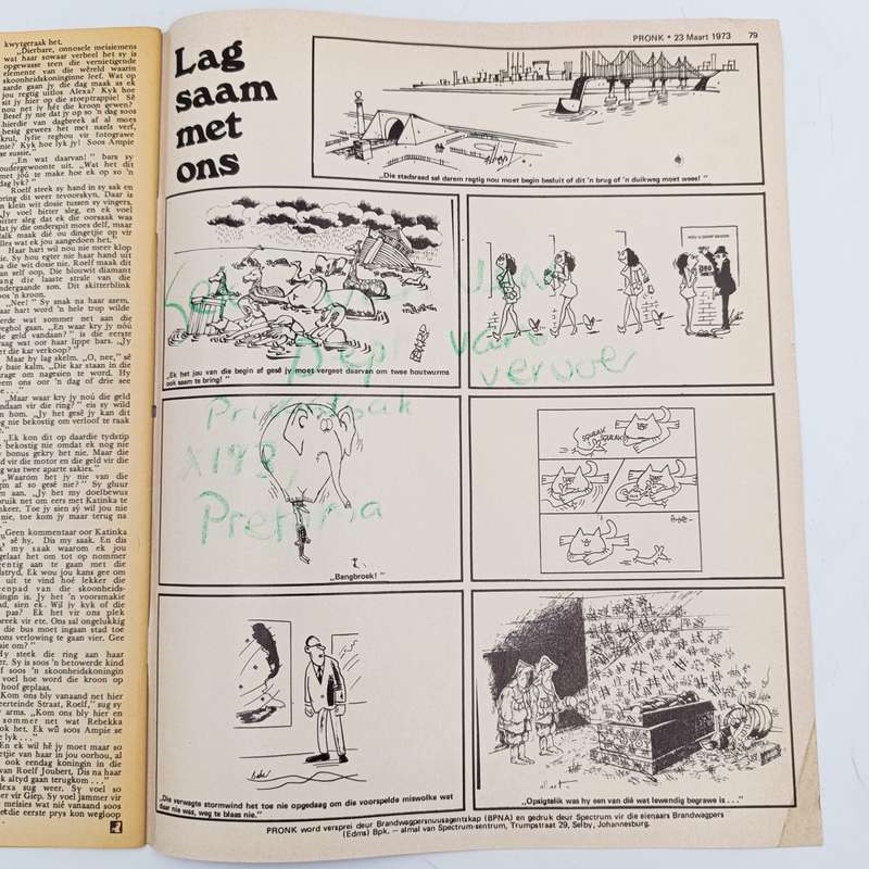 Vintage Pronk magazine - 23 March 1973 issue
