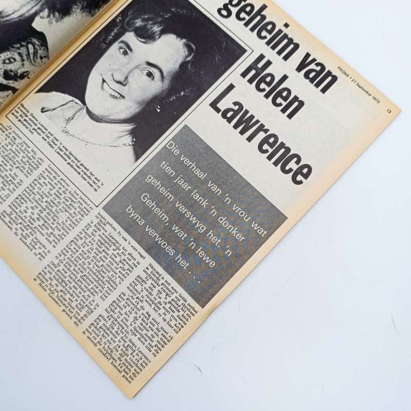 Vintage Pronk magazine - 21 September 1973 issue