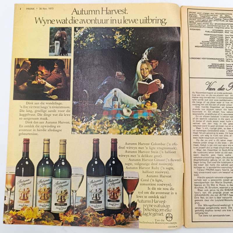 Vintage Pronk magazine - 3 November 1973 issue