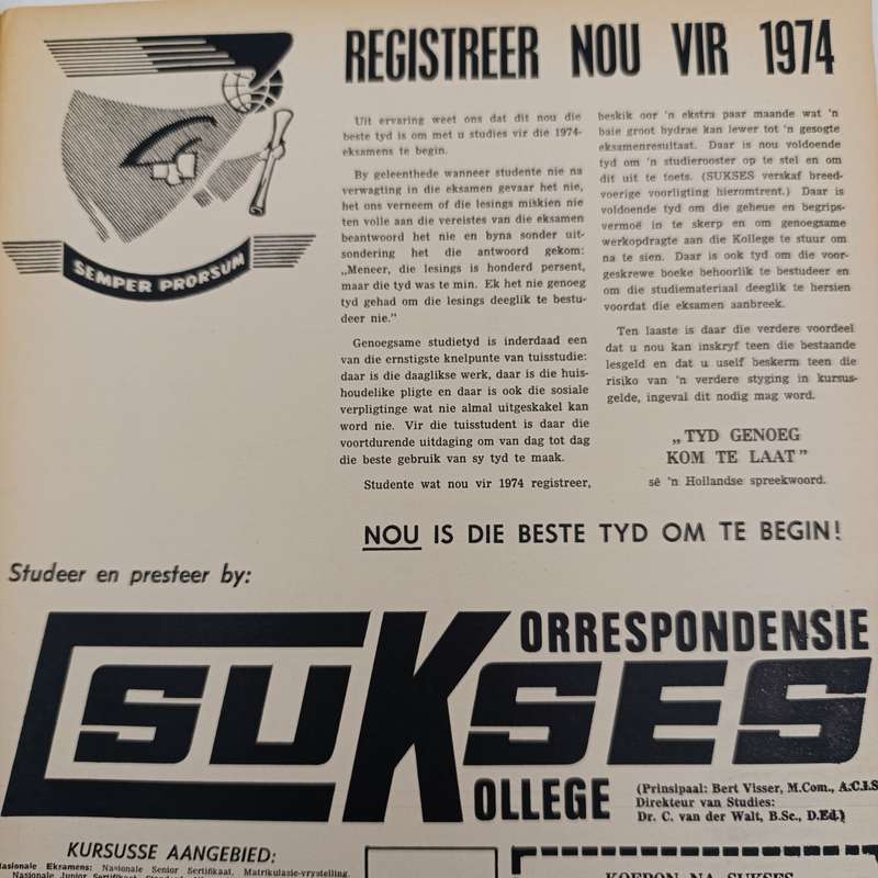 Vintage Ster magazine - 28 December 1973 issue