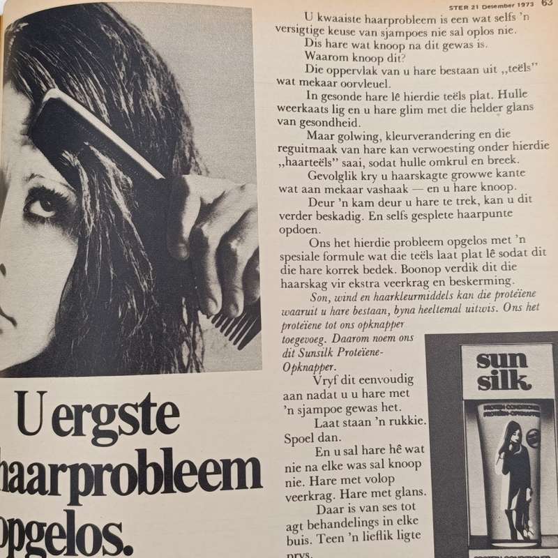 Vintage Ster magazine - 21 December 1973 issue