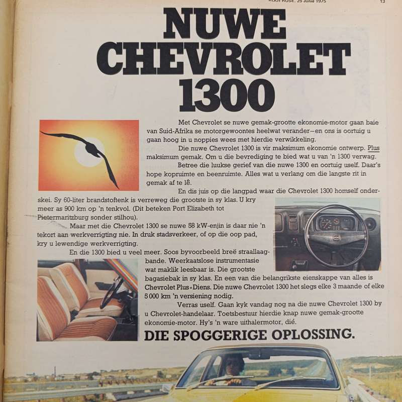 Vintage Rooi Rose magazine - 25 June 1975 issue