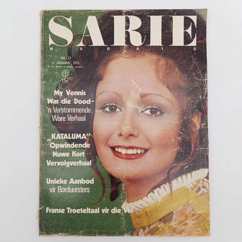 Vintage Sarie magazine - 6 December 1972 issue
