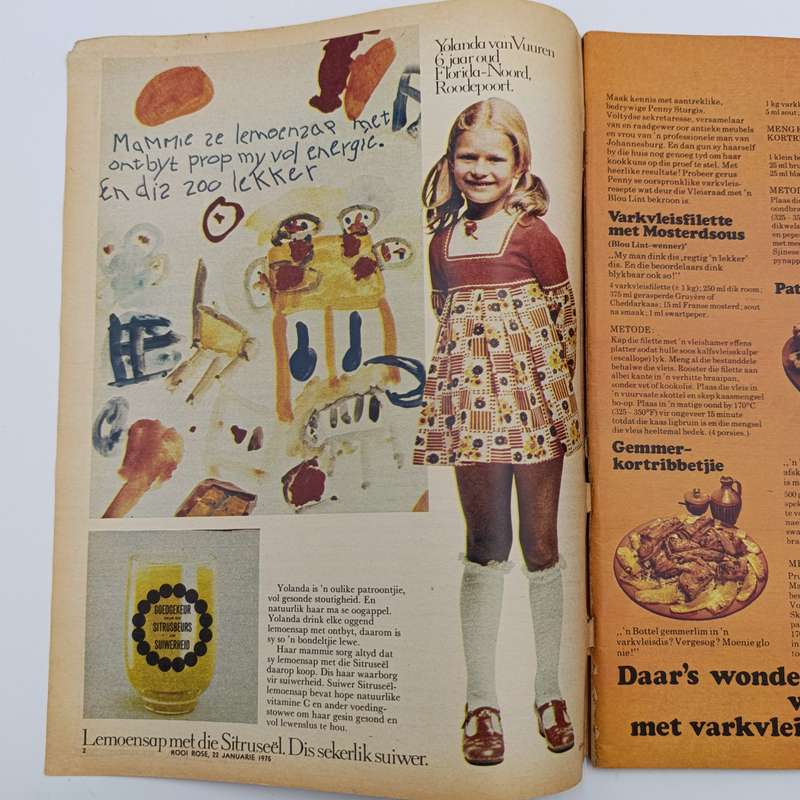 Vintage Rooi Rose magazine - 22 January 1975 issue