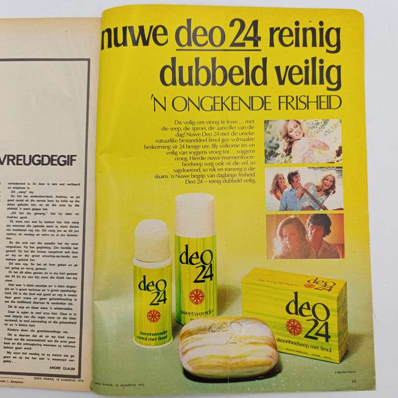 Vintage Sarie magazine - 16 August 1972 issue