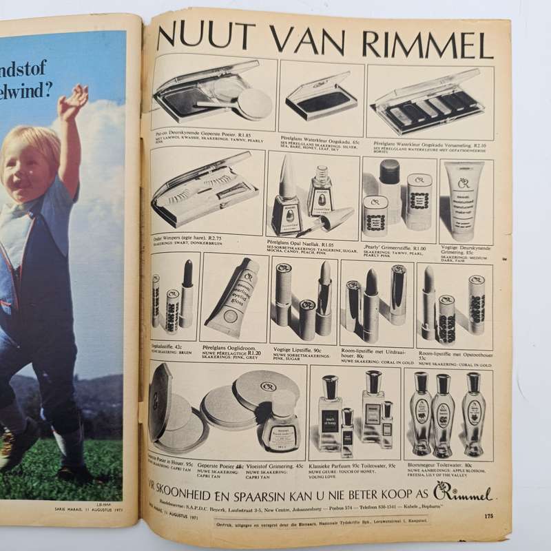 Vintage Sarie magazine - 11 August 1971 issue