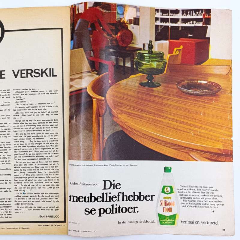 Vintage Sarie magazine - 10 October 1973 issue