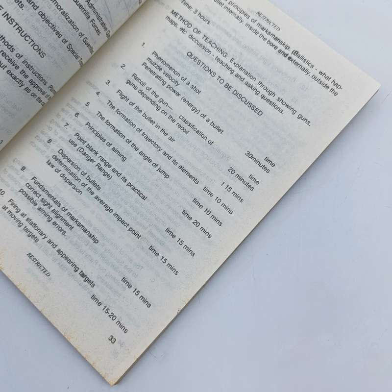 Namibian - SWAPO - Know your enemy booklet - belonged to Pte. CJ Lister