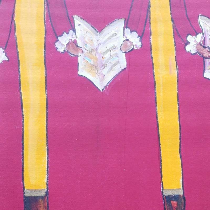 Original Portchie choir boys oil painting