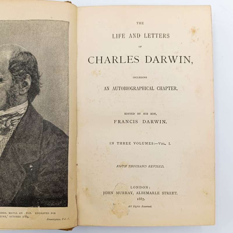 The Life and Letters of Charles Darwin - Volume 1-3 - issued 1887 to 1888