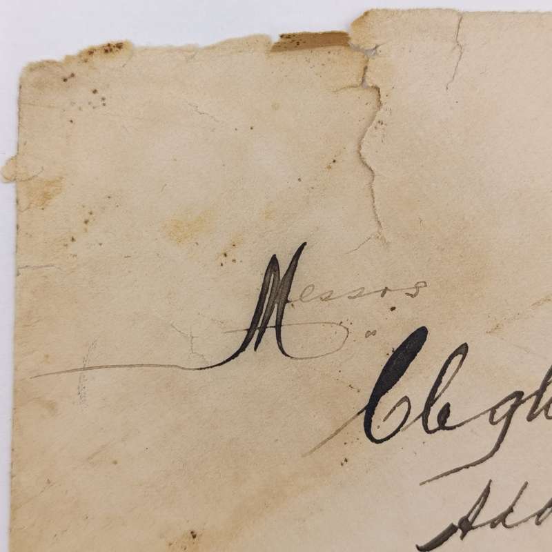 Damaged Boer War cover. Venterstad to Cape Town 21 October 1901 with Cape of Good Hope stamp used