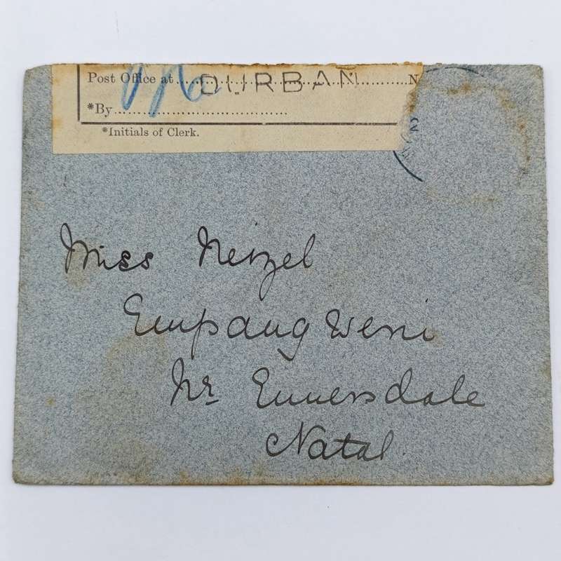 1899 VR Boer War cover with white censor label - scarce