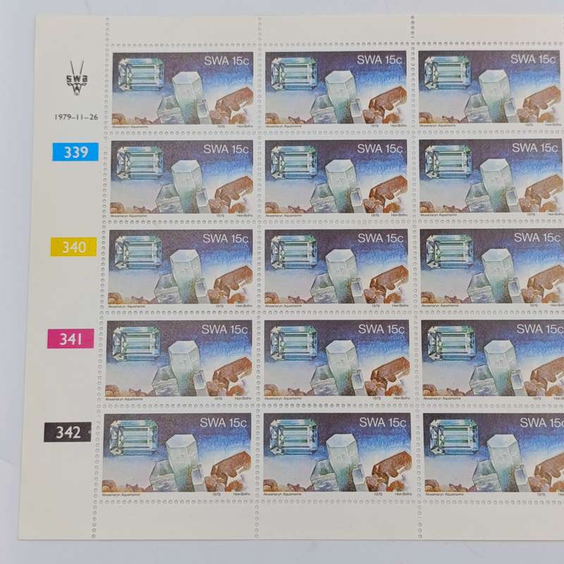 South West Africa 1979 Minerab set of full pages of mint stamps
